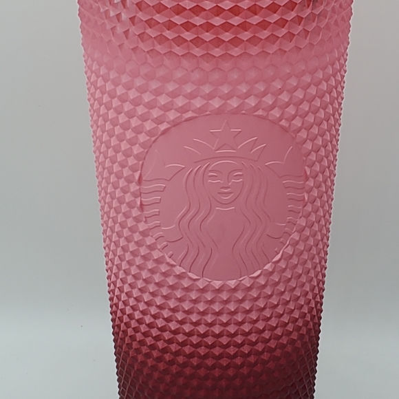 Starbucks 2022 Holiday Waxberry Blush Gradient Bling Venti 24 ounce Tumbler - Picture 7 of 11